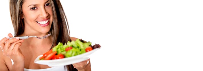 Chiropractic Hornell NY Woman Eating Salad